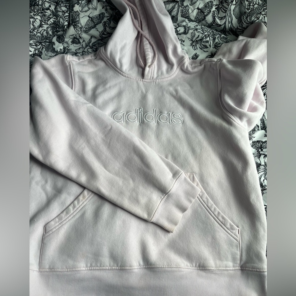 Adidas Women's Light Pink Hoodie